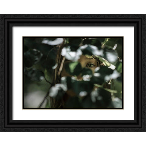 Ma Io Saraandsup2; La Stessa Black Ornate Wood Framed Art Print with Double Matting by Anghileri, Marina