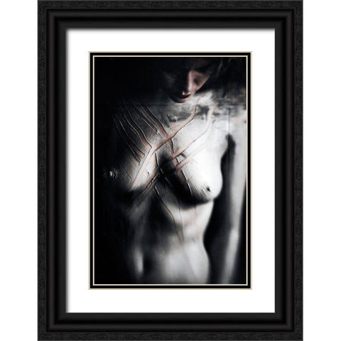 Untitled Black Ornate Wood Framed Art Print with Double Matting by Bousca, Bogdan