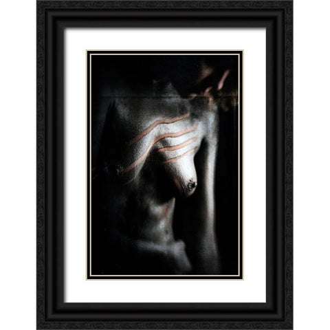 Untitled Black Ornate Wood Framed Art Print with Double Matting by Bousca, Bogdan