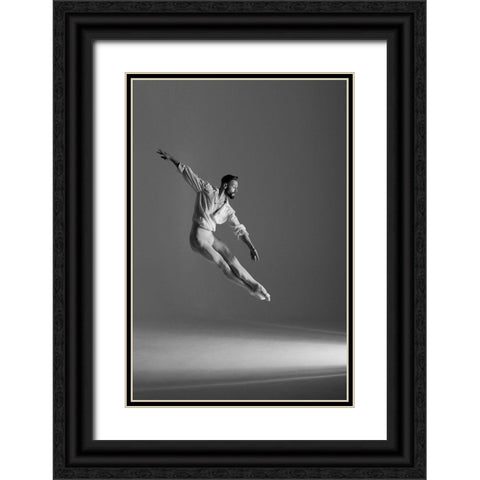 Portrait Of Kamil Black Ornate Wood Framed Art Print with Double Matting by Irma Ricci, Monica