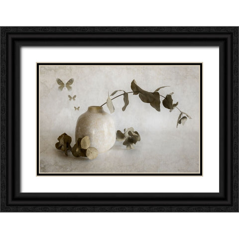 Calm Days Black Ornate Wood Framed Art Print with Double Matting by Kiral, Cicek