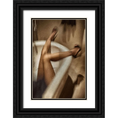 Hera Black Ornate Wood Framed Art Print with Double Matting by Schottstaedt, Erik