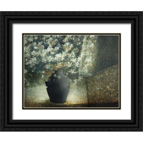 Floral Still Life Black Ornate Wood Framed Art Print with Double Matting by Talen, Nel