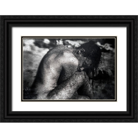 Watermark Black Ornate Wood Framed Art Print with Double Matting by Bousca, Bogdan