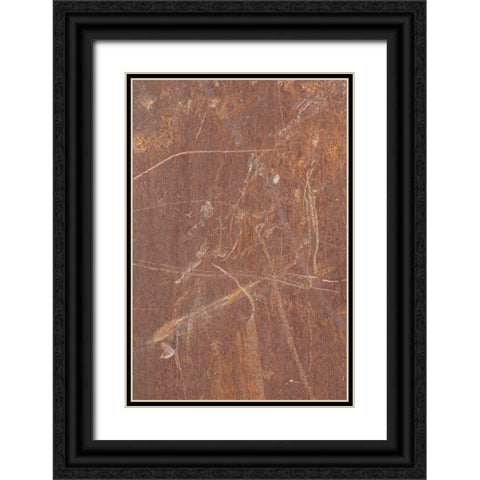 Sheet Metal Wall_1 Black Ornate Wood Framed Art Print with Double Matting by 1x Studio III