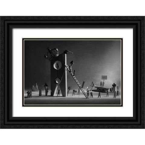 The Revolution Black Ornate Wood Framed Art Print with Double Matting by Ivanova, Victoria