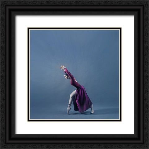 Persian Dancer Black Ornate Wood Framed Art Print with Double Matting by Hasheminasab, Moein