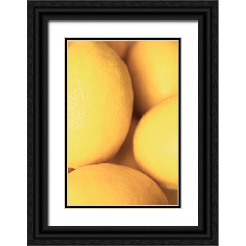 Lemons_2 Black Ornate Wood Framed Art Print with Double Matting by 1x Studio III