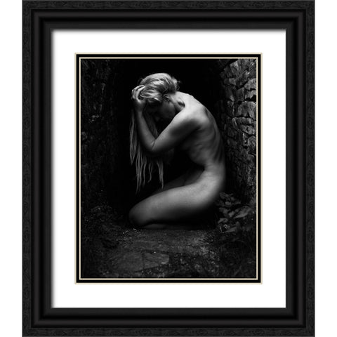 Keira 2 Black Ornate Wood Framed Art Print with Double Matting by Fritz, Ray