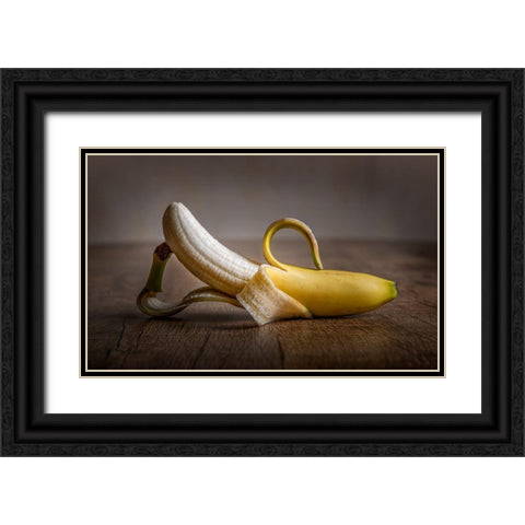 Miss Banana Black Ornate Wood Framed Art Print with Double Matting by Coenders, Chris
