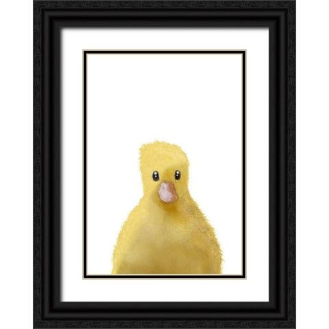 Duck Black Ornate Wood Framed Art Print with Double Matting by 1x Studio II