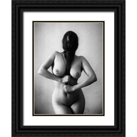 Marina Black Ornate Wood Framed Art Print with Double Matting by Kapsha, Eduards