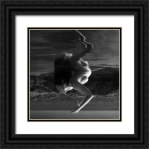 Venus Dancing After Birth (Part 2) Black Ornate Wood Framed Art Print with Double Matting by Lazzarotti, Paolo