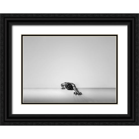The Pain Black Ornate Wood Framed Art Print with Double Matting by Alizolghadri93