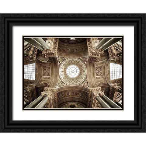 Versailles Iii Black Ornate Wood Framed Art Print with Double Matting by El Gamal, Nanouk