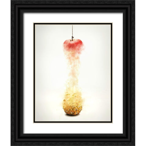 Plus Pine Black Ornate Wood Framed Art Print with Double Matting by kazutoshikawakami