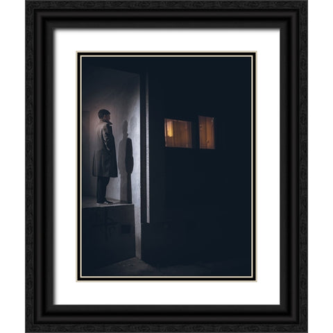 Untitled Black Ornate Wood Framed Art Print with Double Matting by Jovanovic, Koki