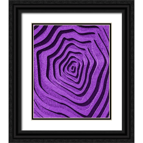 Purple Maze Black Ornate Wood Framed Art Print with Double Matting by Pearson, Wayne