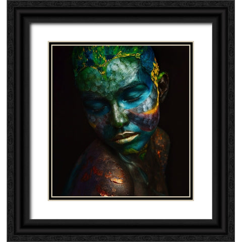 Fish Black Ornate Wood Framed Art Print with Double Matting by Kovalev, Ivan