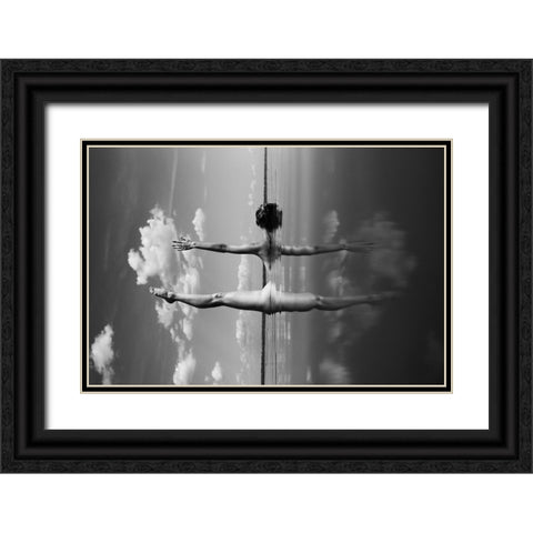 Expanse 3 Black Ornate Wood Framed Art Print with Double Matting by Faletkin, Mikhail