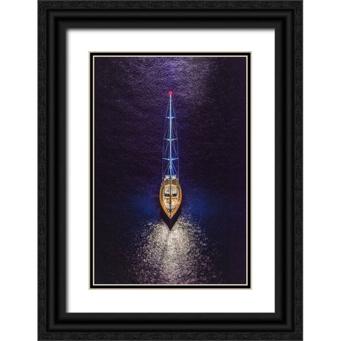 Equilibrium Black Ornate Wood Framed Art Print with Double Matting by Coppola, Mario