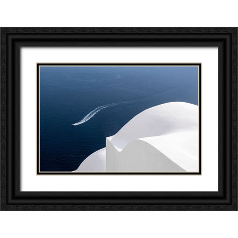 Curved Black Ornate Wood Framed Art Print with Double Matting by Auerbach, Markus