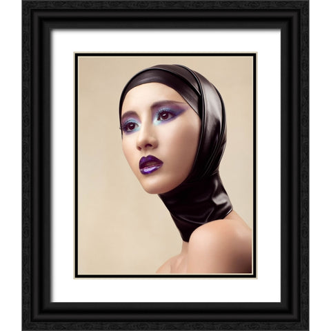 Feng Black Ornate Wood Framed Art Print with Double Matting by Diaz, Anderson