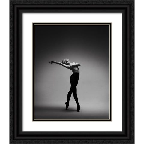 Octavie Black Ornate Wood Framed Art Print with Double Matting by Benvenuti, Laura