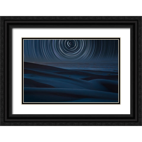Infinity And Beyond Black Ornate Wood Framed Art Print with Double Matting by Azimaie, Asef