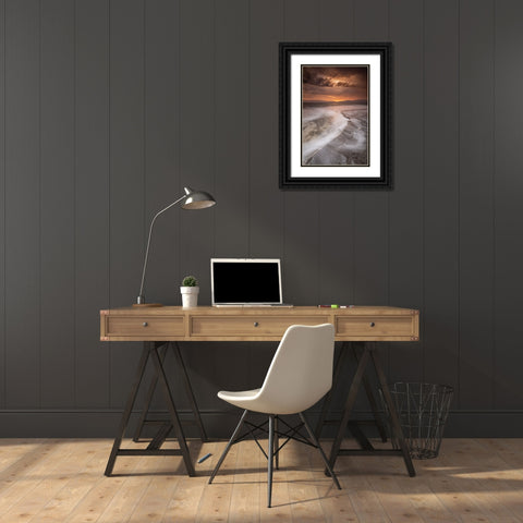 Salt Shelf Black Ornate Wood Framed Art Print with Double Matting by Ehrlich, Amir