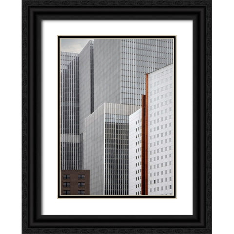 Tower Society Black Ornate Wood Framed Art Print with Double Matting by Claes, Gilbert