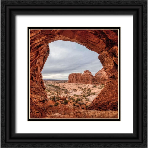 Rocks and Desert Black Ornate Wood Framed Art Print with Double Matting by Kosterev, Anatoliy
