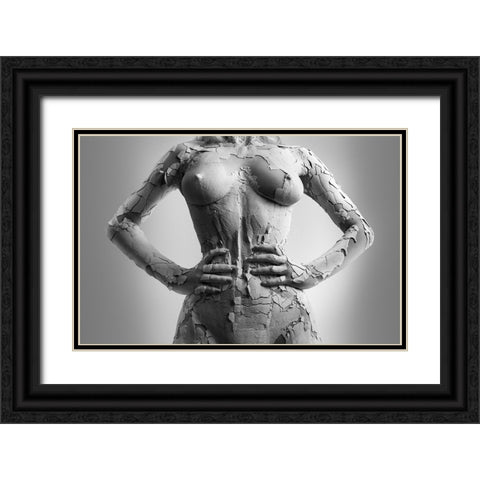 Cocoon Black Ornate Wood Framed Art Print with Double Matting by Borovskikh, Denis