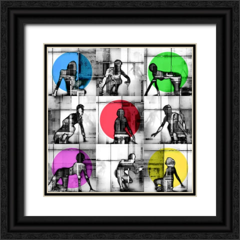 Body Language 119 Black Ornate Wood Framed Art Print with Double Matting by Shrayer, Igor