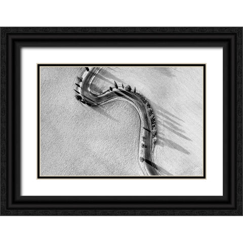 Monticchellio Black Ornate Wood Framed Art Print with Double Matting by Dauria, Adam