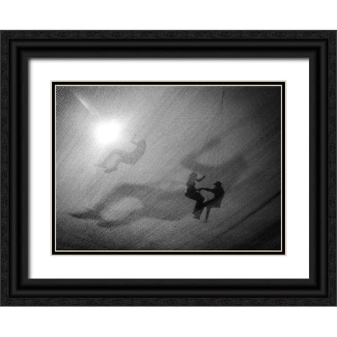 love in the air Black Ornate Wood Framed Art Print with Double Matting by Kartal, Halit