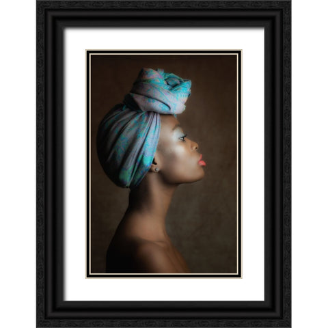 Alisha Black Ornate Wood Framed Art Print with Double Matting by Franke, Ruth