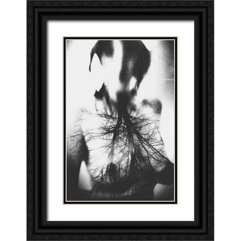 Untitled Black Ornate Wood Framed Art Print with Double Matting by Bousca, Bogdan