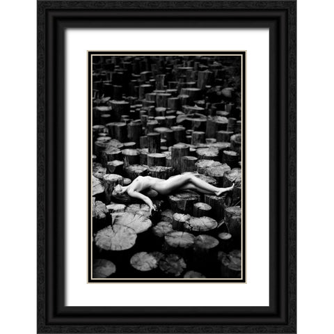 Forest Black Ornate Wood Framed Art Print with Double Matting by Markachev, Leonid