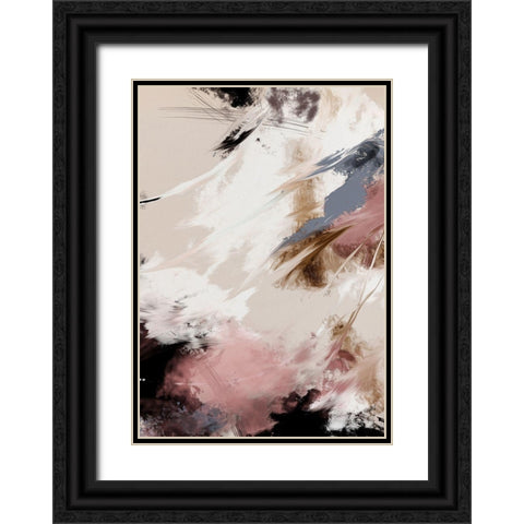 Splash Clouds Black Ornate Wood Framed Art Print with Double Matting by 1x Studio II