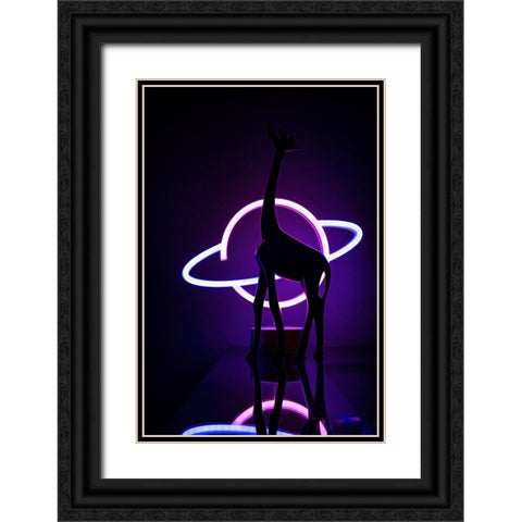 Lady Miami Black Ornate Wood Framed Art Print with Double Matting by Boaretto, Davide