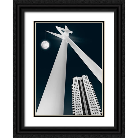 Hanging By A Thread Black Ornate Wood Framed Art Print with Double Matting by Garcia, Helena