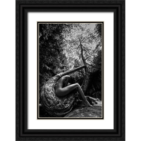 Wild Black Ornate Wood Framed Art Print with Double Matting by Mannini, Roberto