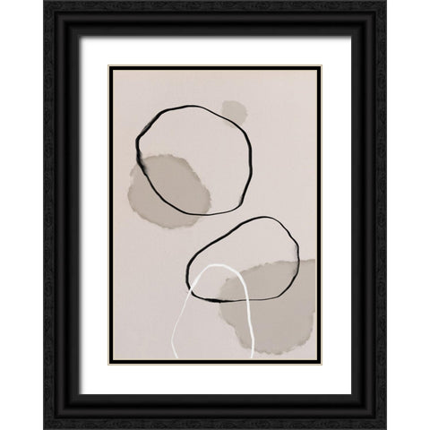 splash rings_004 Black Ornate Wood Framed Art Print with Double Matting by 1x Studio II