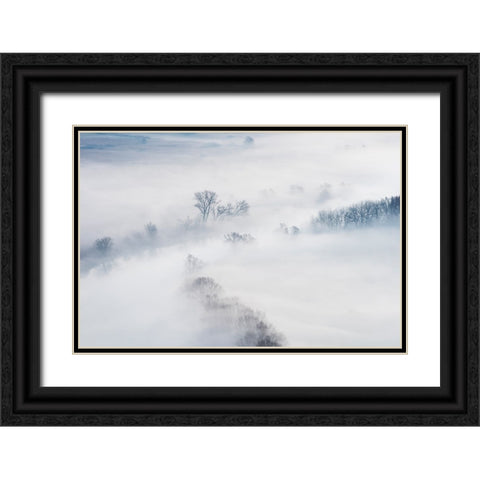 Winter Black Ornate Wood Framed Art Print with Double Matting by Galimberti, Marco