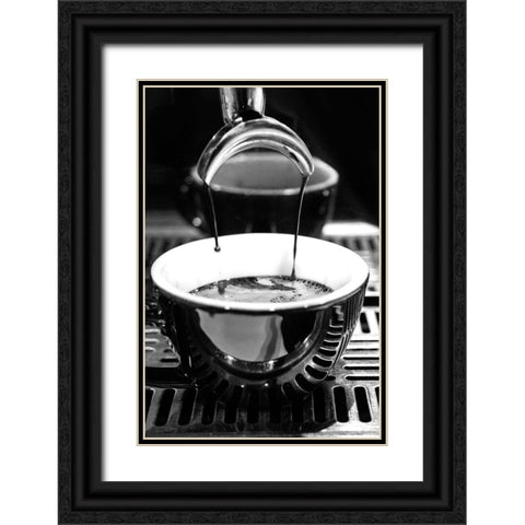 Coffee_004 Black Ornate Wood Framed Art Print with Double Matting by 1x Studio III