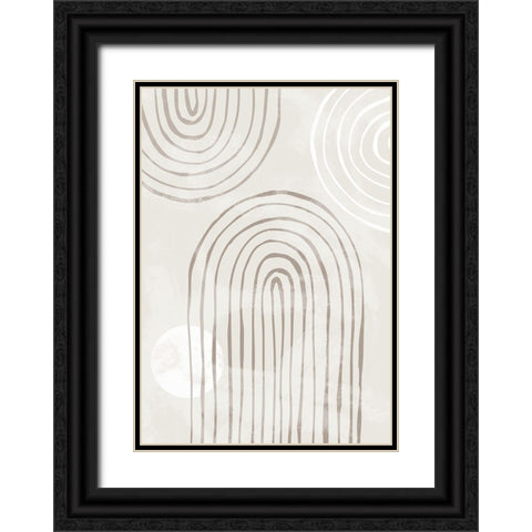 Arch_byhand_008 Black Ornate Wood Framed Art Print with Double Matting by 1x Studio II