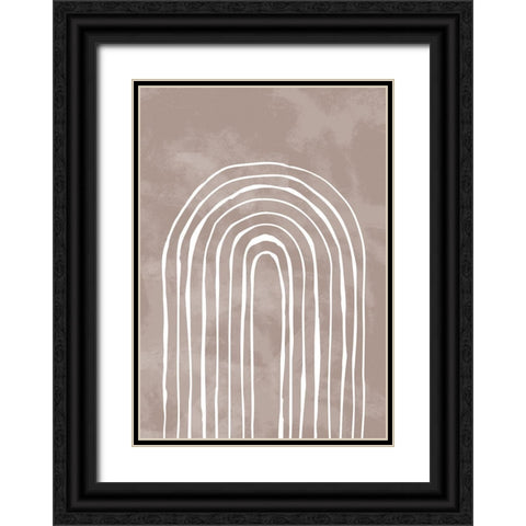 Arch_one way_003_white Black Ornate Wood Framed Art Print with Double Matting by 1x Studio II