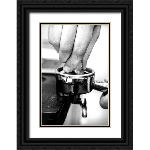 Coffee_003 Black Ornate Wood Framed Art Print with Double Matting by 1x Studio III