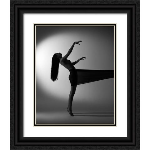 Untitled Black Ornate Wood Framed Art Print with Double Matting by Trishchenkov, Mikhail